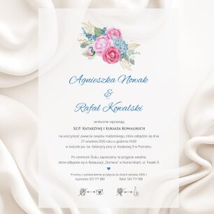 A5 ZAPROSZENIA KWIATY - 73 KALKA