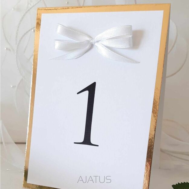 Numery Stołów KOKARDKA 17 KOLORÓW