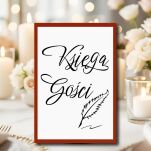 NAPIS KSIĘGA GOŚCI PIÓRKO/KOLOR DO WYBORU - 6