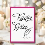 NAPIS KSIĘGA GOŚCI PIÓRKO/KOLOR DO WYBORU - 7