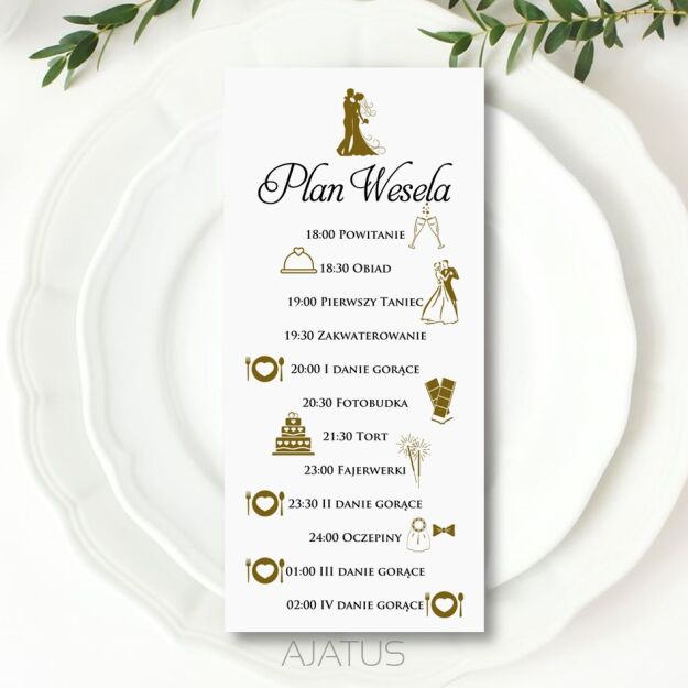 PLAN WESELA ZŁOTY PARA