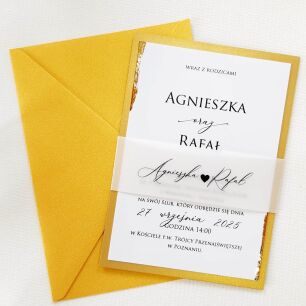 A6 ZŁOTO DWUKARKOWE OPASKA  - 1