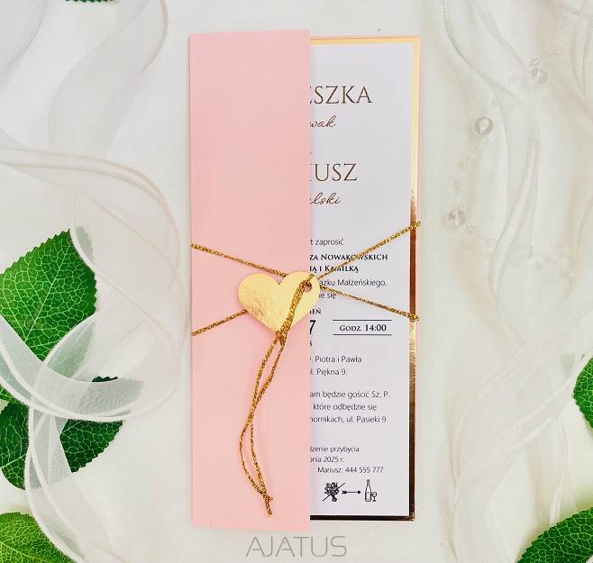 DL ZŁOTO / JASNY RÓŻ OKŁADKA/ETUI