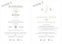 A5 ZAPROSZENIA KALKA -10 WZORÓW DO WYBORU - 3