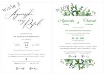 A5 ZAPROSZENIA KALKA -10 WZORÓW DO WYBORU - 4