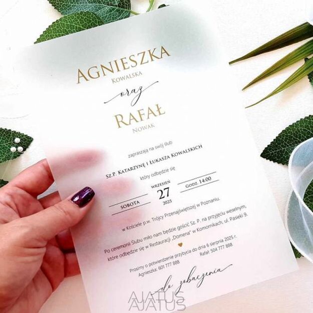 A5 ZAPROSZENIA KALKA -10 WZORÓW DO WYBORU