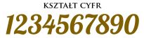 Numery Stołów TŁOCZONE glamour CZARNE - 3