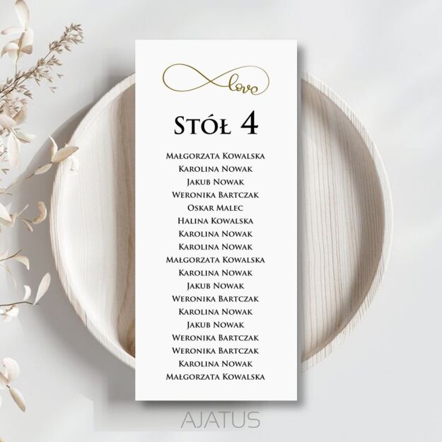 PLAN STOŁÓW ZŁOTO LOVE 3