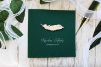 KW NW-12 SREBRNE PIÓRKO CIEMNA ZIELEŃ - 3