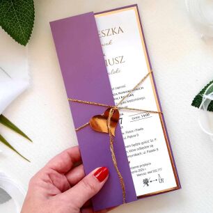 ZŁOTO-FIOLETOWE OKŁADKA/ETUI DL