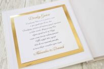 KG GLAMOUR 3D BIAŁA KWADRAT ZŁOTA - 3