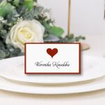 Winietki SERCE BORDO ZŁOTE/SREBRNE - 3