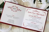 KW NW-118 ZŁOTE ORNAMENT SERDUSZKO BORDO - 3