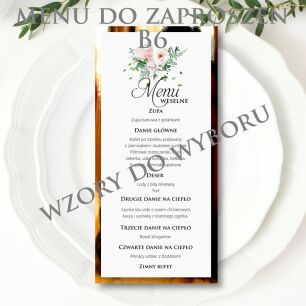 MENU DO ZAPROSZEŃ B6