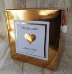 Pudełko na telegramy ZŁOTE -