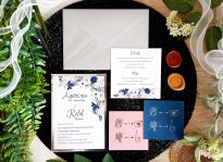 JKS SREBRO KWIATY GRANAT/RÓŻ/BIEL - 2