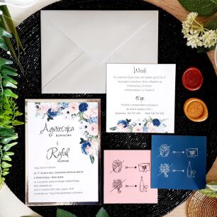 JKS SREBRO KWIATY GRANAT/RÓŻ/BIEL