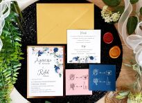 JKZ ZŁOTO KWIATY GRANAT/RÓŻ/BIEL - 2