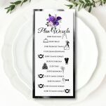 PLAN WESELA KWIATY FIOLET ZŁOTY/SREBRO - 2