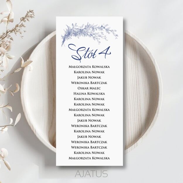 PLAN STOŁÓW SREBRO GRANAT