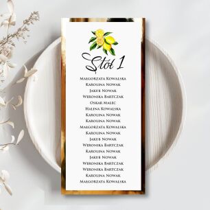 PLAN STOŁÓW CYTRYNY  ZŁOTO/SREBRO