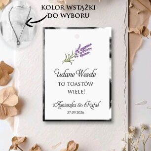 Zawieszki na alkohol LAWENDA/SREBRO