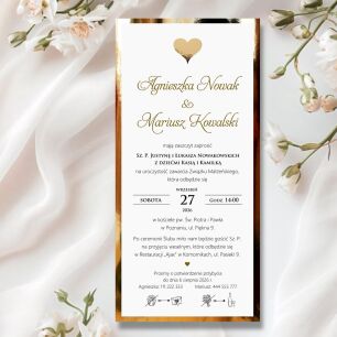 JKZ DL ZŁOTO SERCE 3D ZŁOTE