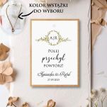 Zawieszki na alkohol ORNAMENT INICJAŁY ECO/ZŁOTO - 3