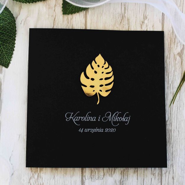 KW NW-38 ZŁOTY LIŚĆ MONSTERA CZARNE