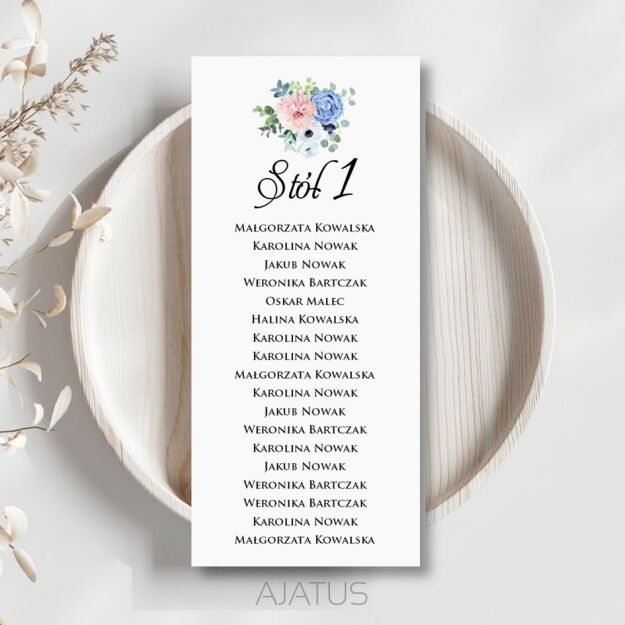 PLAN STOŁÓW ZŁOTO/SREBRO KWIATY 1