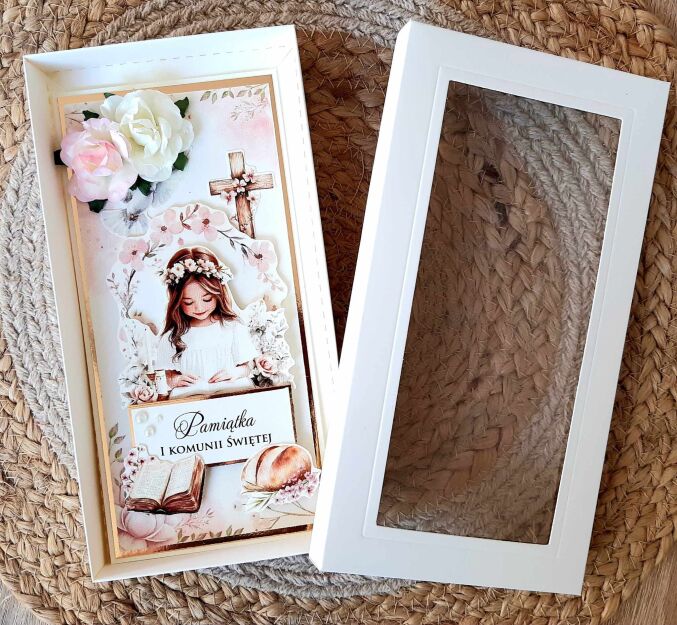 Kartka DL KOMUNIA ŚWIĘTA PUDEŁKO