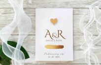 JKZ SK A6 ZŁOTE SERDUSZKO 3D INICJAŁY - 2