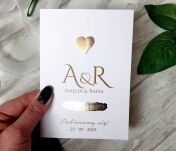 JKZ SK A6 ZŁOTE SERDUSZKO 3D INICJAŁY - 3