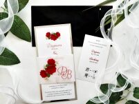 DL SREBRO KALKA CZERWONE RÓŻE  - 12 - 2