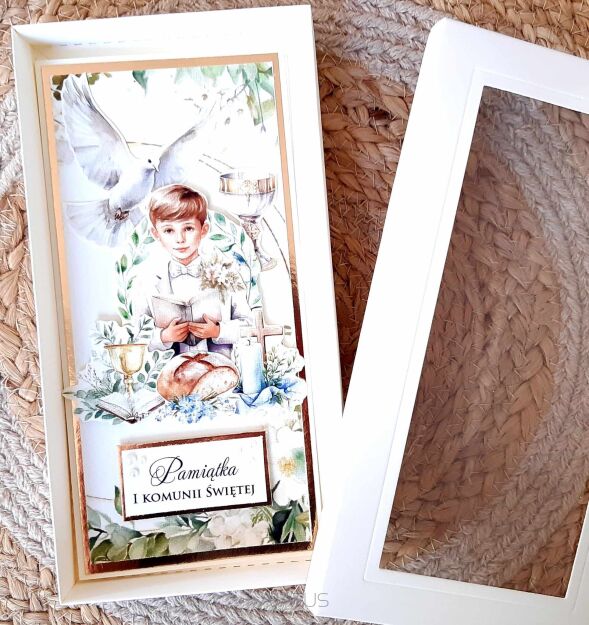 Kartka DL KOMUNIA ŚWIĘTA PUDEŁKO