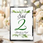 Numery Stołów GZ ZŁOTO/SREBRO/ECO/CIEMNA ZIELEŃ - 2