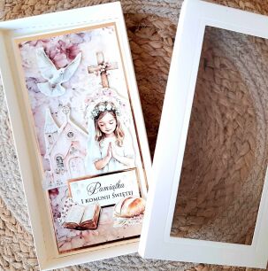 Kartka DL KOMUNIA ŚWIĘTA PUDEŁKO