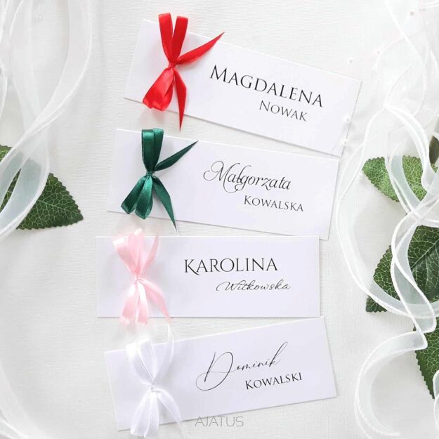 Winietki KOKARDKA 17 KOLORÓW LEŻĄCE/KŁADZIONE