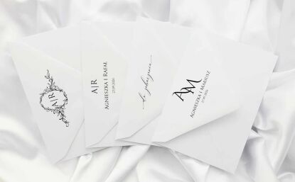 Koperty C6 BIAŁA SZPIC Z NADRUKIEM