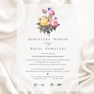 A5 ZAPROSZENIA KWIATY - 64 KALKA