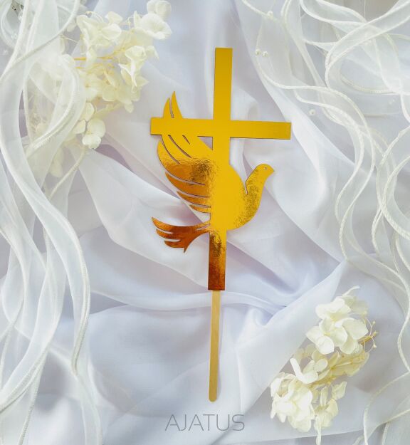 Topper KOMUNIA GOŁĄB KRZYŻ 1