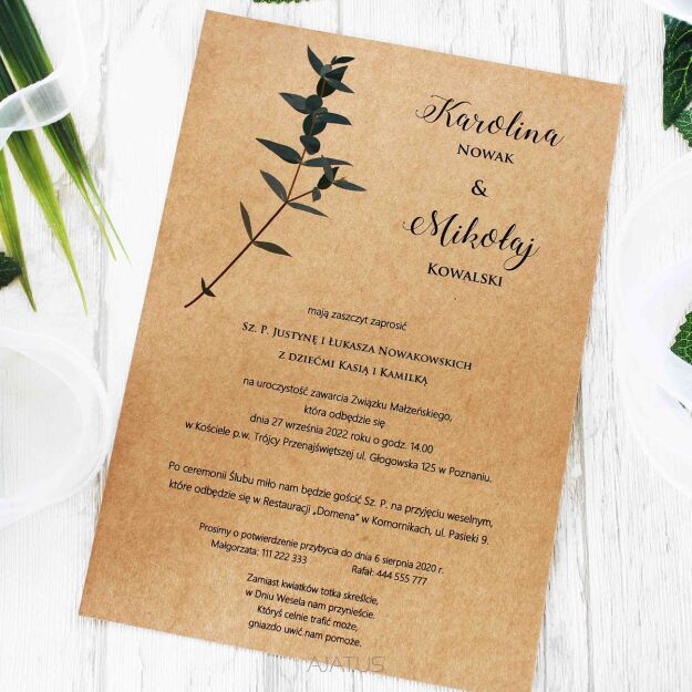 ZAPROSZENIE A5 ECO-2