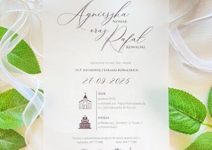 Moda panująca na zaproszeniach ślubnych